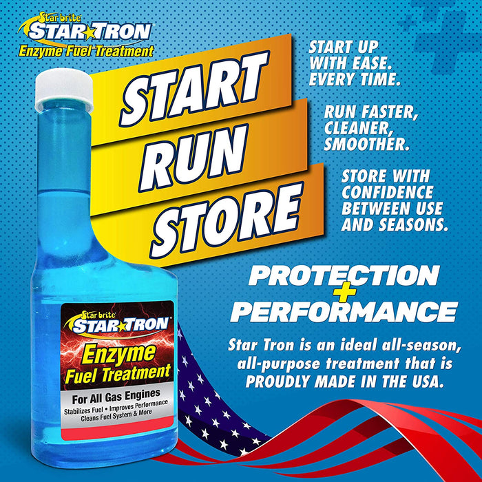 Star Brite 93016 Star Tron Enzyme Fuel Treatment Clear, 16 Ounce Bottle-2Pack
