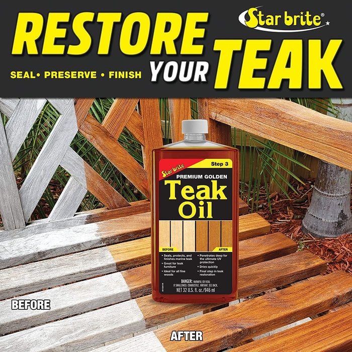 Starbrite 85132 Premium Golden Teak Oil
