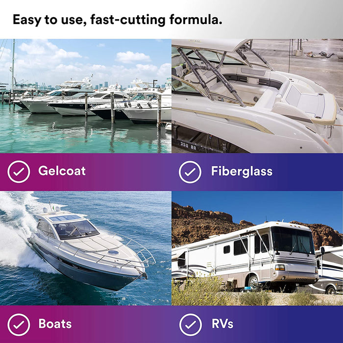 3M Perfect-It Gelcoat Heavy Cutting Compound, 36103, 1 Gallon, Fiberglass Oxidation Remover for Boats and RVs