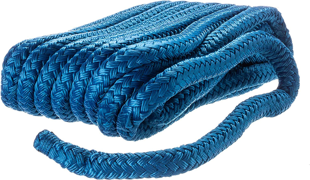Seachoice 47311 Double Braid Nylon Dock Line with Eye Splice 3/4"X35'