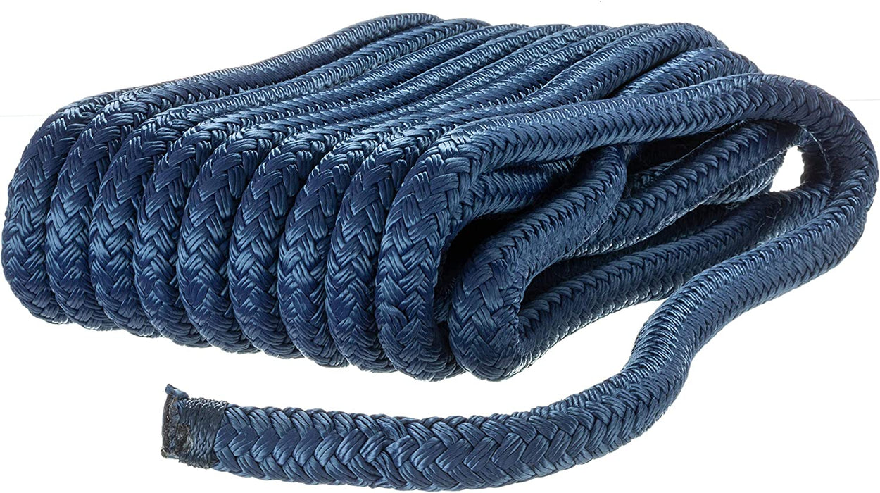 Seachoice 39881 Double Braid Nylon Dock Line with Eye Splice 5/8"X35'