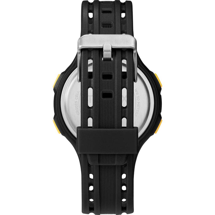 Timex DGTL 45mm Mens Watch - Black/Yellow Case - Black Strap [TW5M41400]