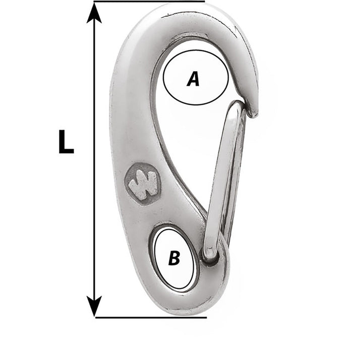 Wichard Safety Snap Hook - 50mm [2480W]