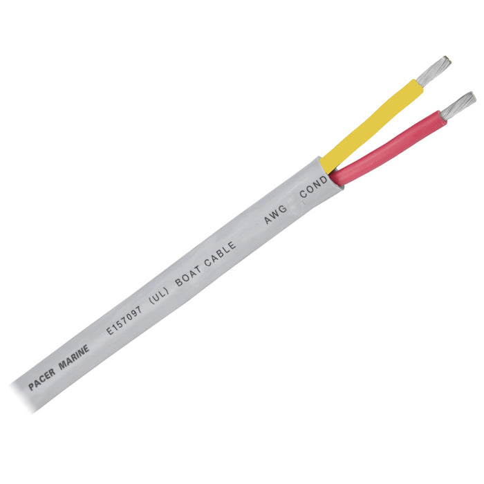 Pacer 14/2 AWG Round Safety Duplex Cable - Red/Yellow - 250 [WR14/2RYW-250]