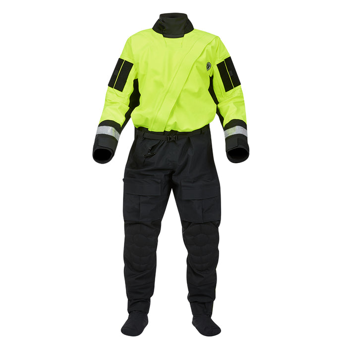 Mustang Sentinel Series Water Rescue Dry Suit - Fluorescent Yellow Green-Black - Large 2 Long [MSD62403-251-L2L-101]