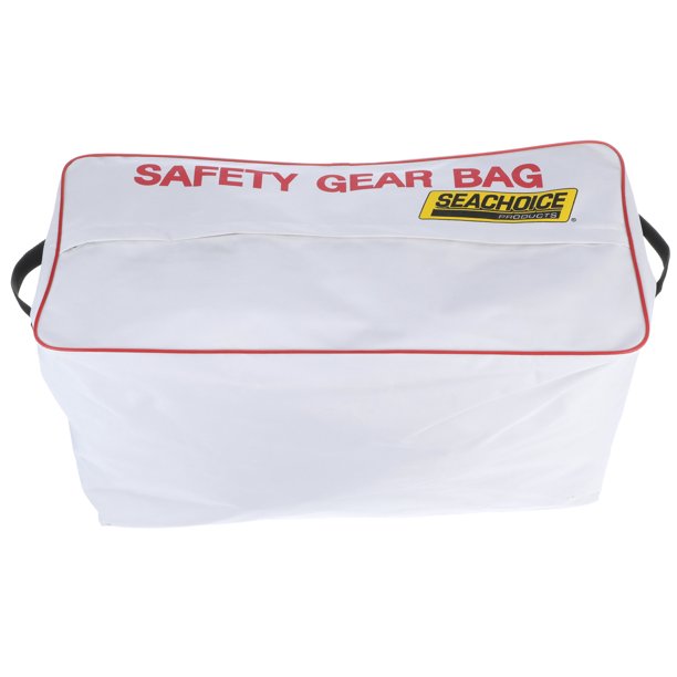 Seachoice 44980 Large-Capacity Heavy-Duty Emergency Marine Safety Gear Bag, White