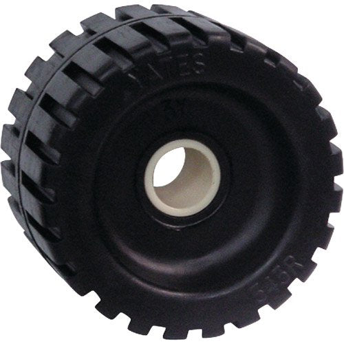 Seachoice 56330 Black Rubber Ribbed Roller, 4-3/8"