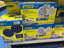 Seachoice 72101 Marine Bluetooth®/MP3/AM/FM Marine Stereo Package with Speakers & Antenna