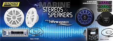 Seachoice 72101 Marine Bluetooth®/MP3/AM/FM Marine Stereo Package with Speakers & Antenna