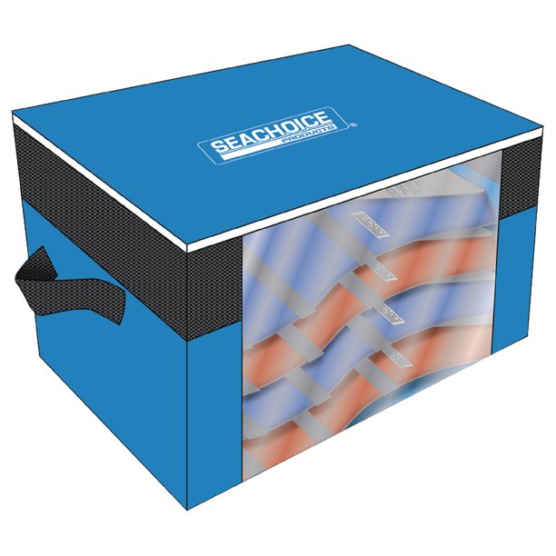 Seachoice 85517 General Pupose Life Vest 4-Pack With Bag Blue & Red, Adult Univ