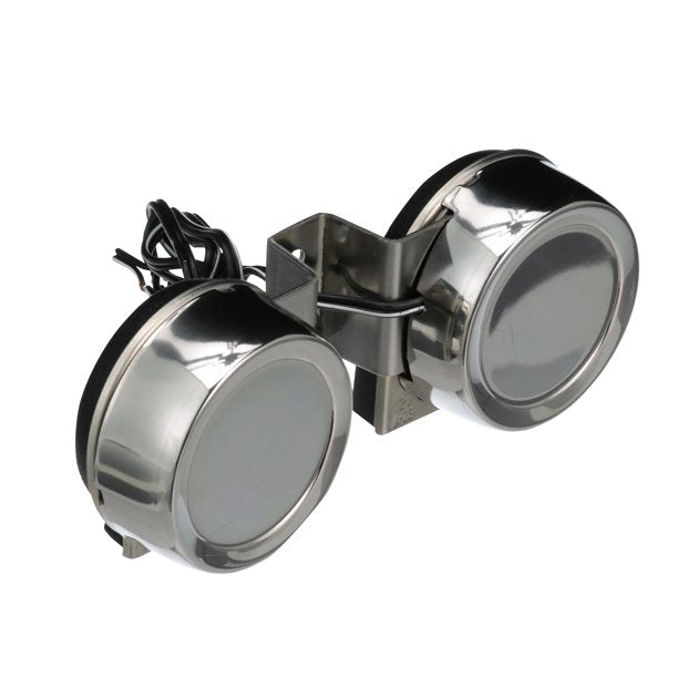 Seachoice 14521 Compact Electric Horns, 108 dB, Twin Horns with Stainless Steel Covers