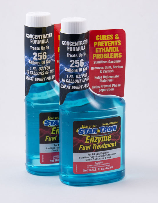 Star Brite 93016 Star Tron Enzyme Fuel Treatment Clear, 16 Ounce Bottle-2Pack