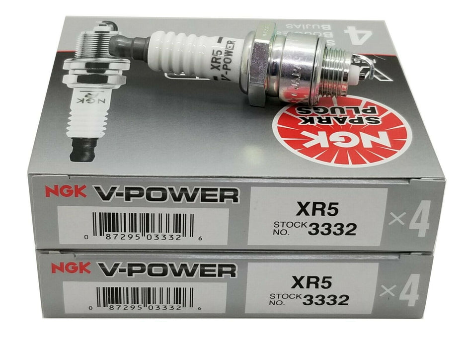 NGK 3332 XR5 V-Power Premium Power Spark Plugs 8 Plugs