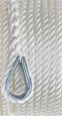 Seachoice 40721 3-Strand Twisted Nylon Anchor Line 3/8" X 150'